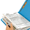 Smead Top Tab Classification Folders, Two Dividers, Six-Sections, Blue, 10/Box SMD14001