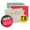 Smead Tuff Hanging Folder with Easy Slide Tab, Letter, Assorted, 15/Pack SMD64040