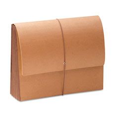 Smead TUFF Water-Resistant 5 1/4 Inch Expanding Wallet, Redrope/Manila, Letter SMD71164