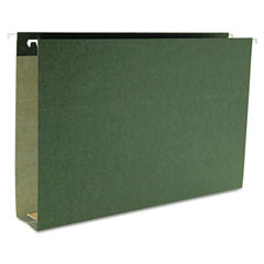 Smead Two Inch Capacity Box Bottom Hanging File Folders, Legal, Std Green, 25/Box SMD65095