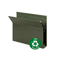 Smead Two Inch Capacity Box Bottom Hanging File Folders, Letter, Green, 25/Box SMD65090
