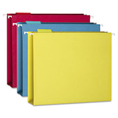 Smead Two Inch Capacity Box Bottom Hanging Folders, Letter, Assorted, 25/Box SMD64264