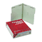 Smead Two Inch Expansion Fastener Folder, 1/3 Top Tab, Letter, Gray Green, 25/Box SMD14934