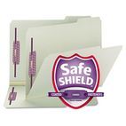 Smead Two Inch Expansion Fastener Folder, 1/3 Top Tab, Letter, Gray Green, 25/Box SMD14934