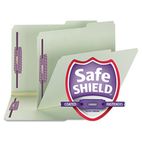 Smead Two Inch Expansion Fastener Folder, 2/5 Tab, Letter, Gray Green, 25/Box SMD14920