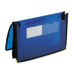 Smead Two Inch Expansion Ultracolor Wallet, Poly, Letter, Translucent Blue SMD71953