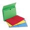 Smead Two Inch Expansion Wallet, Elastic Cord, Legal, Blue/Green/Red/Yellow, 50/Box SMD77271