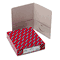 Smead Two-Pocket Portfolio, Embossed Leather Grain Heavy Paper, Gray, 25/Box SMD87856