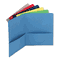 Smead Two-Pocket Portfolio, Embossed Leather Grain Paper, Assorted, 25/Box SMD87850
