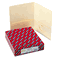 Smead Two-Pocket Portfolio, Embossed Leather Grain Paper, Ivory, 25/Box SMD87857