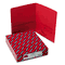 Smead Two-Pocket Portfolio, Embossed Leather Grain Paper, Red, 25/Box SMD87859