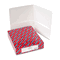 Smead Two-Pocket Portfolio, Embossed Leather Grain Paper, White, 25/Box SMD87861