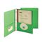 Smead Two-Pocket Portfolio, Tang Clip, Letter, 1/2" Capacity, Green, 25/Box SMD88055