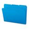 Smead Waterproof Poly File Folders, 1/3 Cut Top Tab, Letter, Blue, 24/Box SMD10503