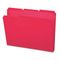 Smead Waterproof Poly File Folders, 1/3 Cut Top Tab, Letter, Red, 24/Box SMD10501