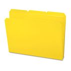 Smead Waterproof Poly File Folders, 1/3 Cut Top Tab, Letter, Yellow, 24/Box SMD10504