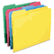 Smead WaterShed/CutLess File Folders, 1/3 Cut Top Tab, Letter, Assorted, 100/Box SMD11951