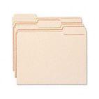 Smead WaterShed/CutLess File Folders, 1/3 Cut Top Tab, Letter, Manila, 100/Box SMD10343