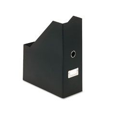 Snap-N-Store Heavy-Duty Fiberboard Magazine File with PVC Laminate, 4 1/2 x 11 x 13, Black IDESNS01637