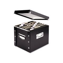 Snap-N-Store Snap N Store Storage Box, Letter, 13 3/8 x 9 3/4 x 10 3/4, Black IDESNS01533