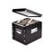 Snap-N-Store Snap N Store Storage Box, Letter, 13 3/8 x 9 3/4 x 10 3/4, Black IDESNS01533