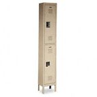 SnapIt Double-Tier Locker, 12w x 18d x 78h, Tan METCQA5091TN