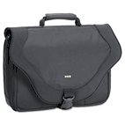 SOLO 17" Laptop Messenger Bag, PolyTwist, 18 x 4 x 13, Black USLPT9204