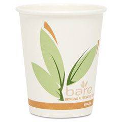 SOLO Cup Company Bare EcoForward Recycled Content PCF Hot Cups, Paper, 10 oz., 1000 per Carton SLO370RC