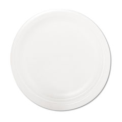 SOLO Cup Company Mediumweight Foam Dinnerware, Plates, 6" Diameter, White, 1000/Carton SLORS6BPYW