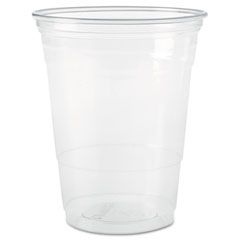 SOLO Cup Company Plastic Party Cold Cups, 10 oz., Clear, 20 Bags of 50/Carton SLOTP10CT
