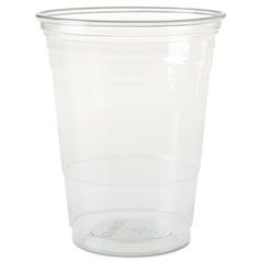 SOLO Cup Company Plastic Party Cold Cups, 16 oz., Clear, 20 Packs of 50, 1000/Carton SLOTP16CT