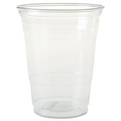 SOLO Cup Company Plastic Party Cold Cups, 16 oz., Clear, 50/Pack SLOTP16