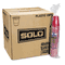 SOLO Cup Company Plastic Party Cold Cups, 16 oz., Red, 20 Bags of 50/Carton SLOP16RLRCT