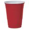 SOLO Cup Company Plastic Party Cold Cups, 16 oz., Red, 50/Pack SLOP16RLR