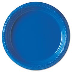 SOLO Cup Company Plastic Plates, 9", Blue, 500/Carton SLOPS95B0099CT