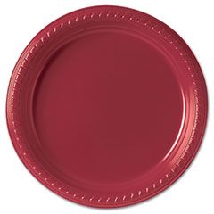 SOLO Cup Company Plastic Plates, 9", Red, 25/Pack SLOPS95R0099PK