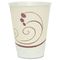 SOLO Cup Company Symphony Design Trophy Foam Hot/Cold Drink Cups, 12 oz., Beige, 100/Pack SLOX12SYMPK