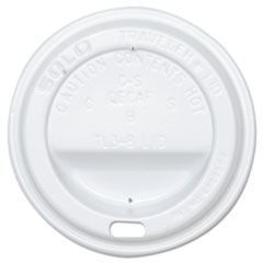 SOLO Cup Company Traveler Drink-Thru Lid, White, 500/Carton SLOOFTL380007