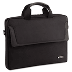 SOLO Laptop Slim Brief, Polyester, 15-3/4 x 2 x 11-3/4, Black USLCLA1164