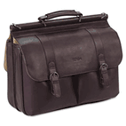SOLO Leather Laptop Case, Leather, 16-1/2 x 5 x 13, Espresso USLD5353