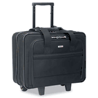 SOLO Rolling Laptop Case, Poly, 16 x 6 1/2 x 15, Black USLB1004
