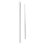 SOLO Wrapped Jumbo Flexible Straws, Polypropylene, 7-5/8" Long, White, 400 Straws/Pk SLO875WX2050PK