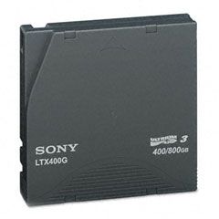 Sony 1/2" Ultrium LTO-3 Cartridge, 2200ft, 400GB Native/800GB Compressed Capacity SONLTX400