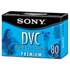Sony Premium Grade Digital DVC Videotape Cassette, 80 Minutes SONDVM80PRL