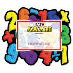 Southworth Motivations Numbers "Math" Certificate Award Kit and Holder, 8.5 X 5.5, 10/pk SOUMAK3