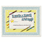 Southworth Parchment Certificates, Ivory w/Grn-Blue Border, 24 lbs., 8-1/2 x 11, 25/Pack SOUCT3R