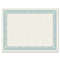 Southworth Parchment Certificates, Ivory w/Grn-Blue Border, 24 lbs., 8-1/2 x 11, 25/Pack SOUCT3R
