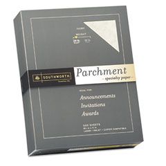Southworth Parchment Specialty Paper, Ivory, 24 lbs., 8-1/2 x 11, 500/Box SOU984C