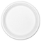 Stalk Market Compostable Tableware, 10" Plate, White, 300/Carton STMP005R