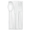 Stalk Market Jaya Compostable Cutlery Kit, 6" Length, Pearl, 250 Sets per Carton STMCPLA005